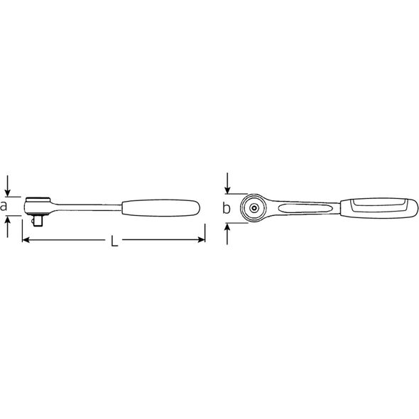 Stahlwille GRZECHOTKA 1/4"  L-117MM