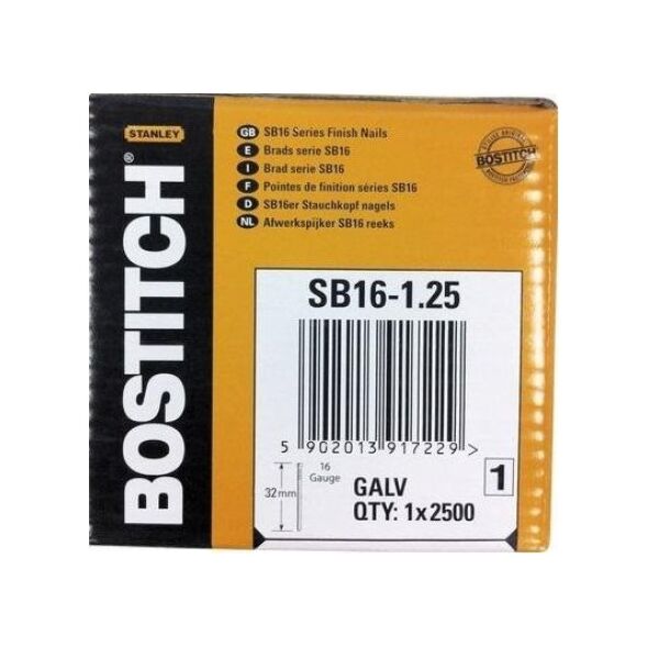 Bostitch Nails 16GA/32 2500 pcs.