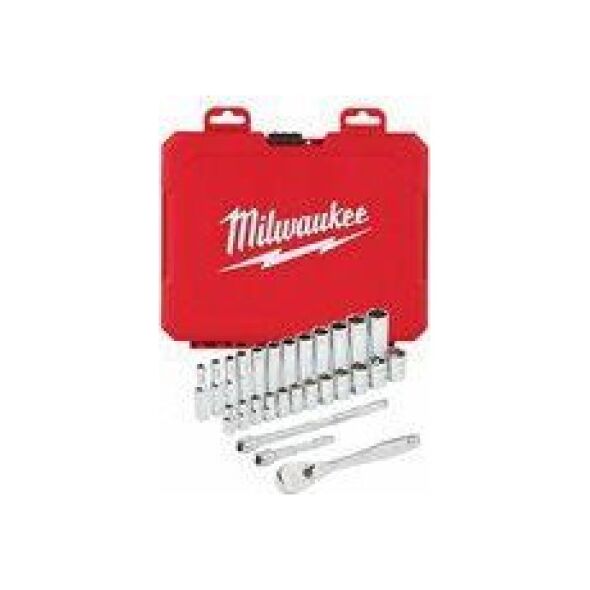 Milwaukee MILWAUKEE 1/2" SOCKET SET WITH RATCHET