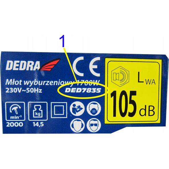 Dedra Adapter udarowy 1/2''- 8mm, dł. 38mm