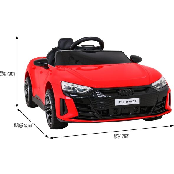 Triton Audi RS E-Tron GT na akumulator Czerwony + Pilot + Napęd 4x4 + Radio MP3 + LED + EVA