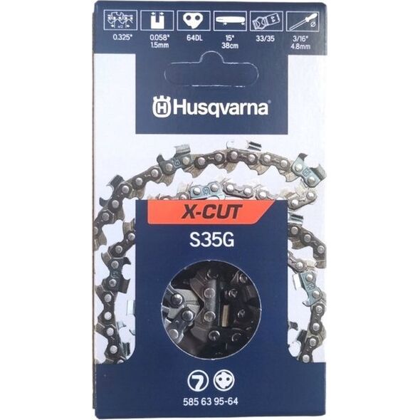 Husqvarna Chain HUSQVARNA 15&quot| 325 1.5 HQ X-CUT S35G