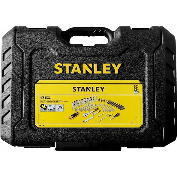 Zestaw narzędzi Stanley STANLEY ZESTAW KLUCZY 175cz. 1/4 - 1/2