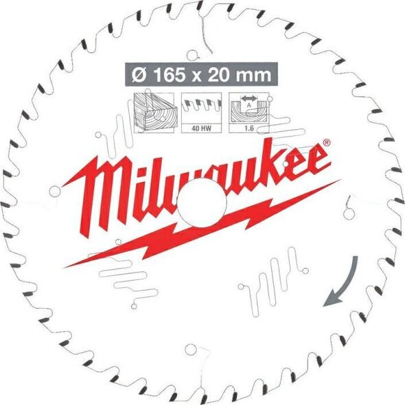 Milwaukee MILWAUKEE CIRCULAR SAW 165x20x1.6x40z CSB