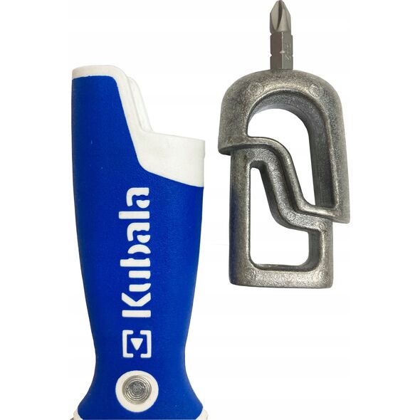 Kubala Stainless steel steel putty with a twist head built into the handle 150 mm. Master Line