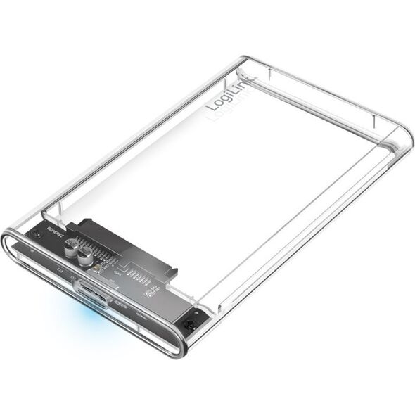LogiLink LogiLink Festplattengehäuse 2,5'' transparent USB 3.0