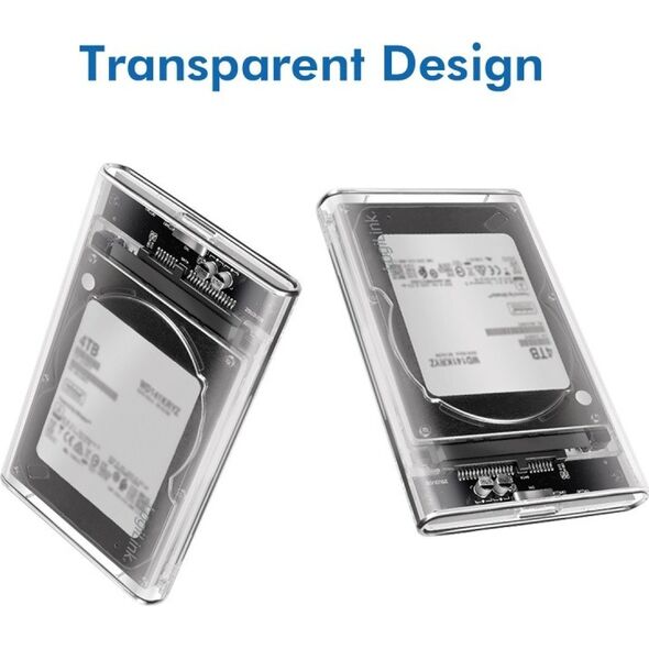 LogiLink LogiLink Festplattengehäuse 2,5'' transparent USB 3.0