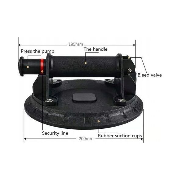 Corona Single glass holder 200 mm up to 120 Kg.
