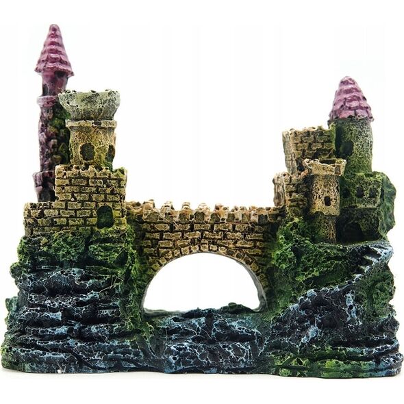 Aqua Nova AQUA NOVA OZDOBA ZAMEK DWIE WIEŻE         13,5x6x11cm
