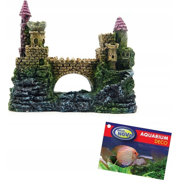 Aqua Nova AQUA NOVA OZDOBA ZAMEK DWIE WIEŻE         13,5x6x11cm