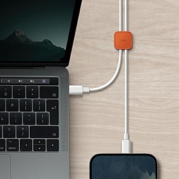 Podstawka Uniq UNIQ Pod samoprzylepny organizer do kabli zestaw 8szt pomarańczowy/sienna orange
