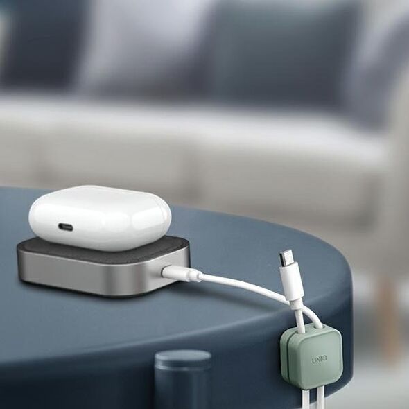 Podstawka Uniq UNIQ Pod samoprzylepny organizer do kabli zestaw 8szt szary/chalk grey