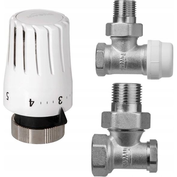 Invena KPL TERMOSTATYCZNY KATOWY Z NAST.WSTEPNA GLOWICA MINI 2 PROV [1]