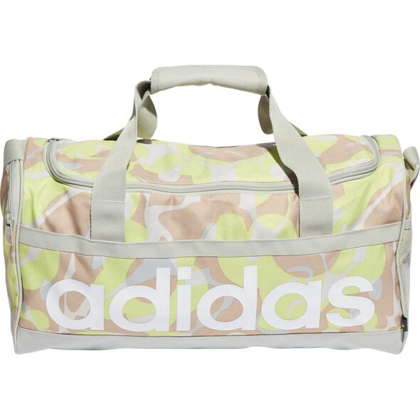 Adidas Torba sportowa Linear Graphic Duffel S beżowo-brązowa (IJ5638)