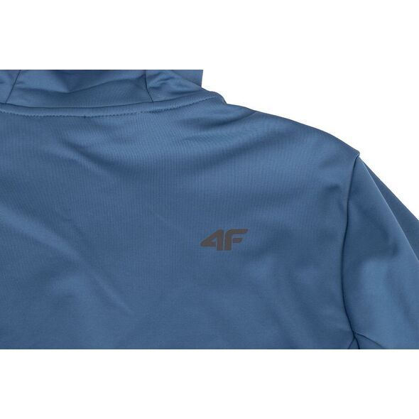 Kurtka męska 4f Kurtka przejściowa softshell z kapturem męska 4F membrana 5000 M156 denim 4FAW23TSOFM156 32S L