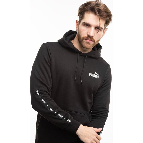 Puma Bluza męska Puma ESS  Tape Hoodie FL czarna 849040 01 L