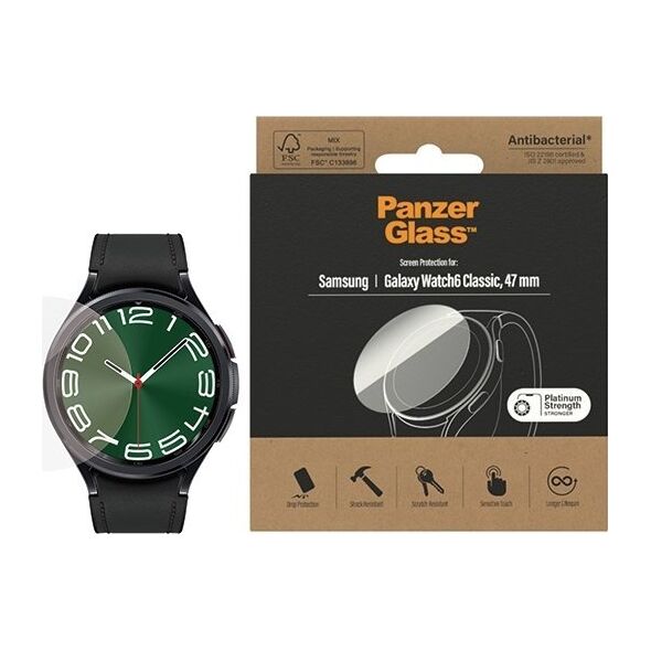 PanzerGlass PanzerGlass Galaxy Watch6 Classic 47mm Screen Protection Antibacterial 3684