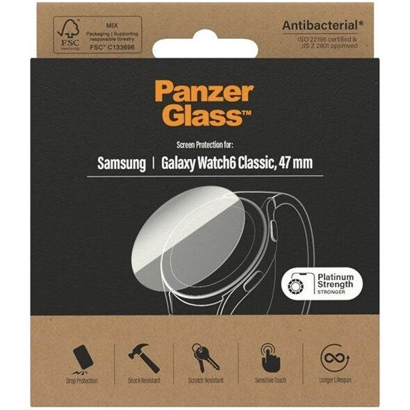PanzerGlass PanzerGlass Galaxy Watch6 Classic 47mm Screen Protection Antibacterial 3684