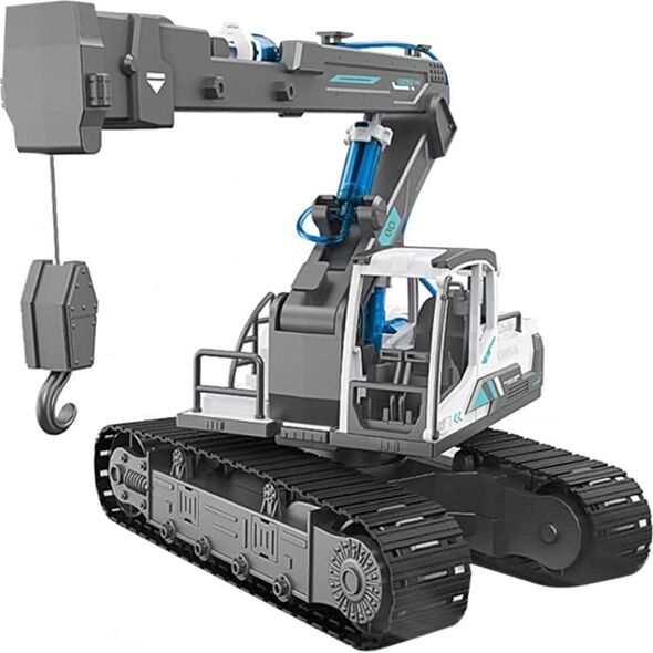 Triton Zestaw Pojazdów Budowlanych do Składania 3w1 dla dzieci 8+ Hydrauliczne zasilanie + Części konstrukcyjne 168 el.