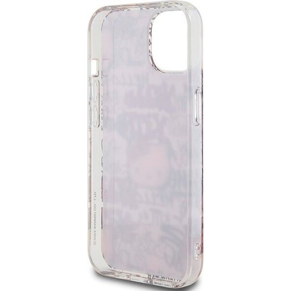 Sourcing Hello Kitty HKHCP15SHDGPTP iPhone 15 / 14 / 13 6.1" pink/pink hardcase IML Tags Graffiti