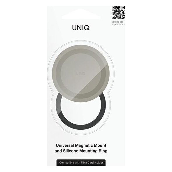 Podstawka Uniq UNIQ Flixa Magnetic Base magnetyczna baza do montażu szary/flint grey