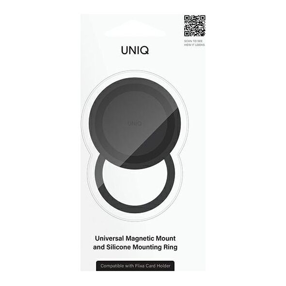 Podstawka Uniq UNIQ Flixa Magnetic Base magnetyczna baza do montażu czarny/jet black