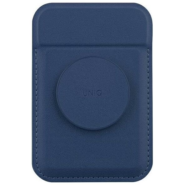 Podstawka Uniq UNIQ Flixa magnetyczny portfel na karty z podpórką granatowy/navy blue