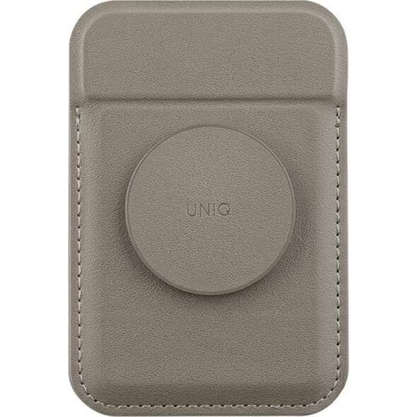 Podstawka Uniq UNIQ Flixa magnetyczny portfel na karty z podpórką szary/flint grey MagSafe