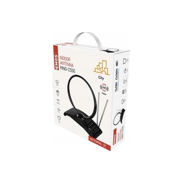 Antena RTV Emos Indoor Antenna EMOS RING-C550, 0-25 km D