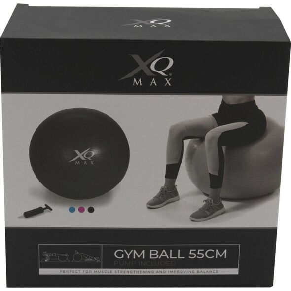 Koopman Piłka fitness gimnastyczna z pompką Xqmax  55cm czarna