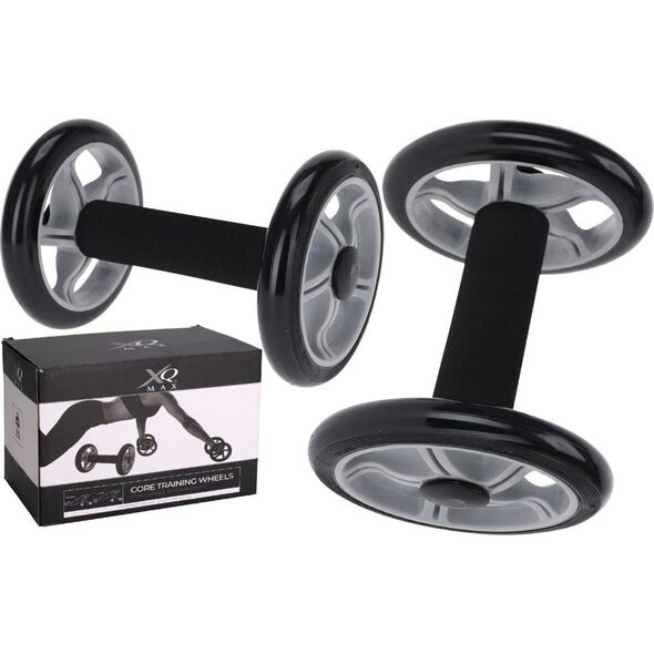 Koopman Trenażer koła do ćwiczeń core trening wheels czarne 2 szt