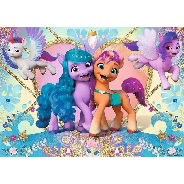 Trefl PUZZLE 100 Glitter MLP Błyszczące kucyki 14831