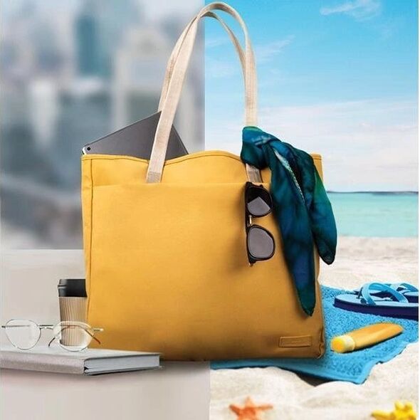 Torba Uniq UNIQ torba na laptopa Hava 16" żółty/canary yellow RPET