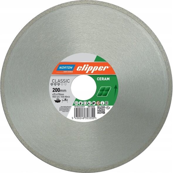 Norton Diamond cutting disc 200mm Norton Classic Ceramic