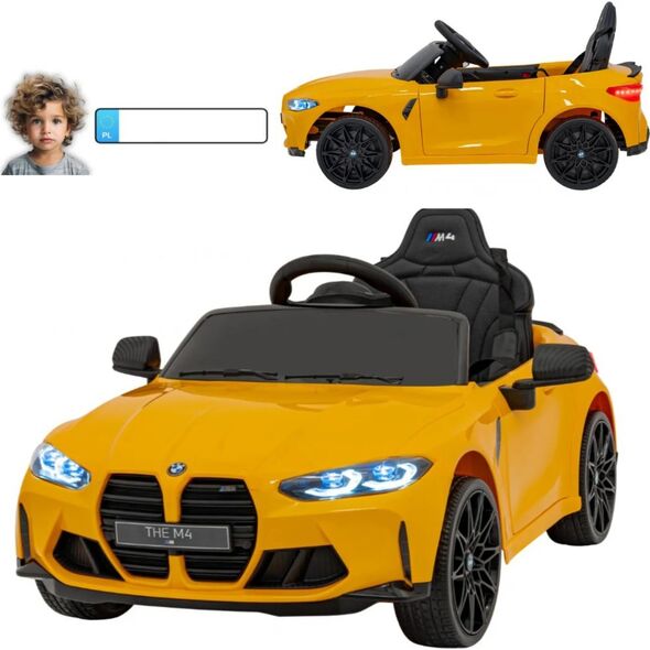 Triton BMW M4 Dla Dzieci Auto na Akumulator Żółte 2x35W