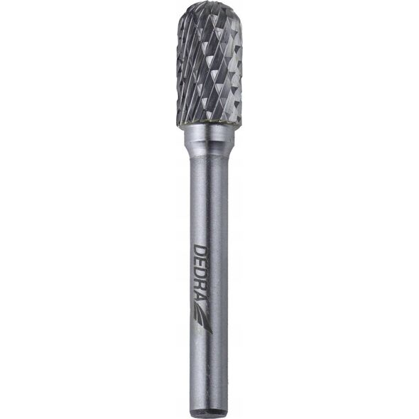 Dedra Frez trzpieniowy walcowy zaokrąglony C12x25mm, trzpień 6mm