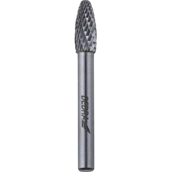 Dedra Frez trzpieniowy ostroł.zaokrąg.F10x20mm, trzpień 6mm