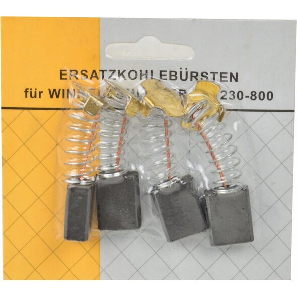 Geko Szczotki węgl./szlif230 + 4szt. na blistrze /8x14x17/ (500)/