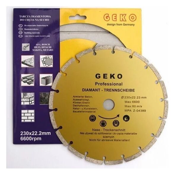 Geko Tarcza diam.230mm segment.GEKO PROFI(25)