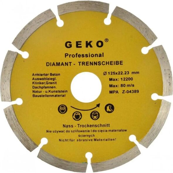 Geko Tarcza diam.230mm segment.GEKO PROFI(25)