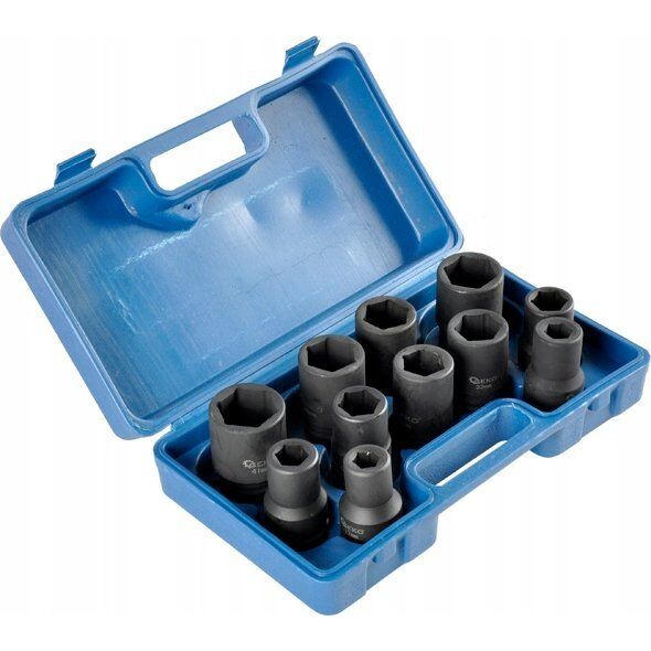 Geko Kpl. nasadek udarowych 1" do klucza przekł. 11el/17-41mm(3)