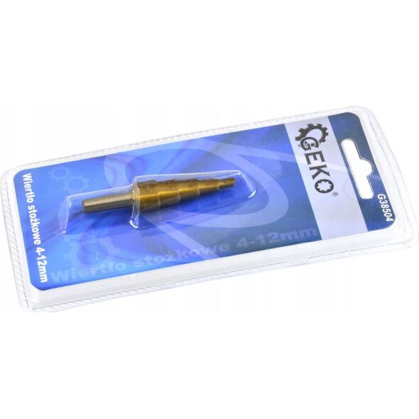 Wiertło Geko Wiertło stożkowe HSS TiN 4-12mm (20/25/200)