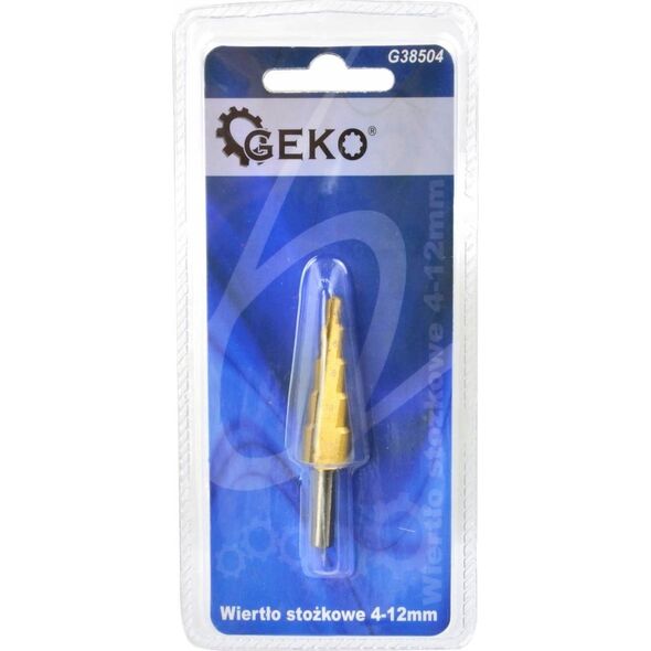 Wiertło Geko Wiertło stożkowe HSS TiN 4-12mm (20/25/200)