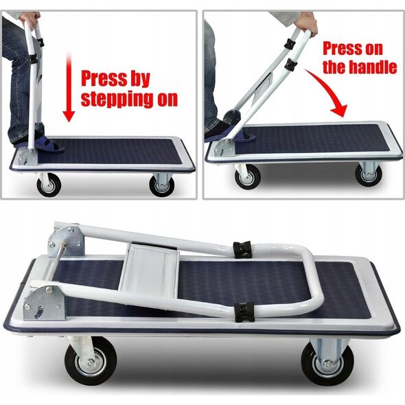 Wózek narzędziowy Geko Wózek magazynowy platformowy 150kg(1)