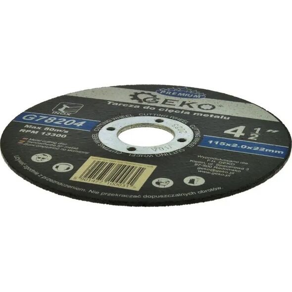 Geko Tarcza do cięcia metalu GEKO PREMIUM 115x2 Inox (25/200)