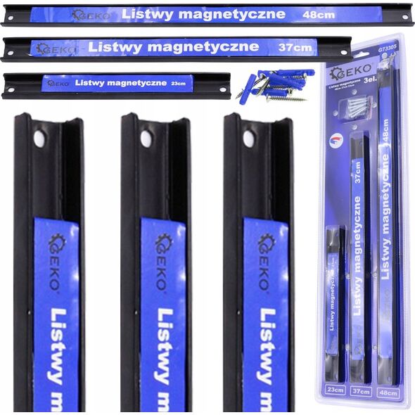 Geko Listwy magnetyczne 3el. 48cm 37cm 23cm (5/10)
