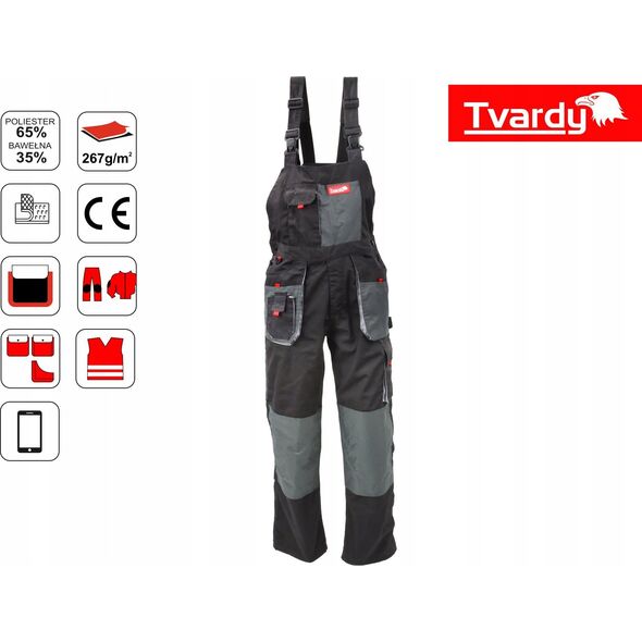 Tvardy Spodnie robocze ogrodniczki TVARDY rozmiar XXL (10)