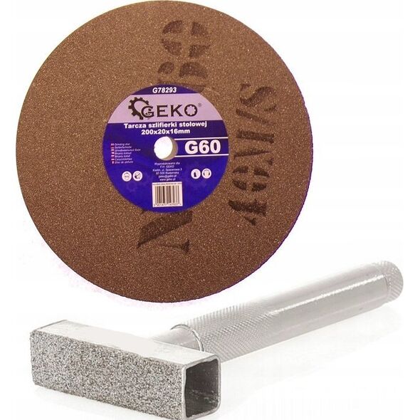 Geko Tarcza szlifierki stołowej 200x20x16mm G60 (10)