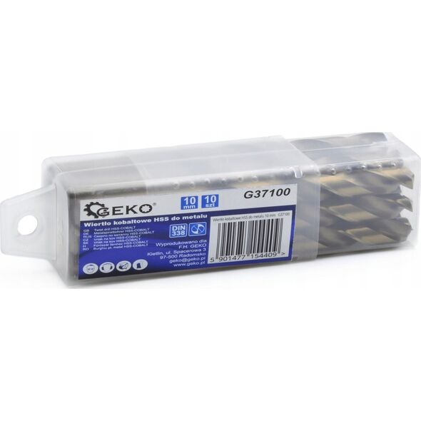 Wiertło Geko Wiertło do metalu 11.0mm HSS TiN DIN338 (5/500)