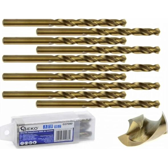 Wiertło Geko Wiertło kobaltowe HSS do metalu 4,5 mm (10/770)